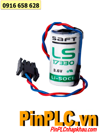 Saft LS17330, Pin nuôi nguồn PLC Saft LS17330 2/3A 1800mAh /Xuất xứ UK (ANH) /Dây zắc cắm